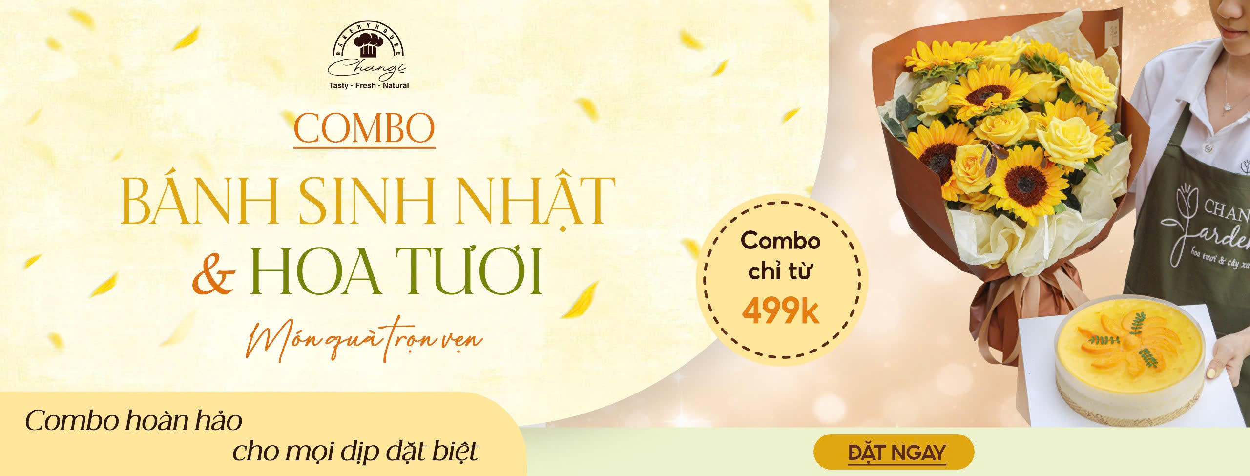 COMBO BÁNH SINH NHẬT VÀ HOA TƯƠI – GIẢI PHÁP QUÀ TẶNG TRỌN VẸN TẠI CHANGI